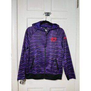 Nike Dri-Fit Kevin Durant Stiped Puple Full Zip Youth XL Hoodie - EUC